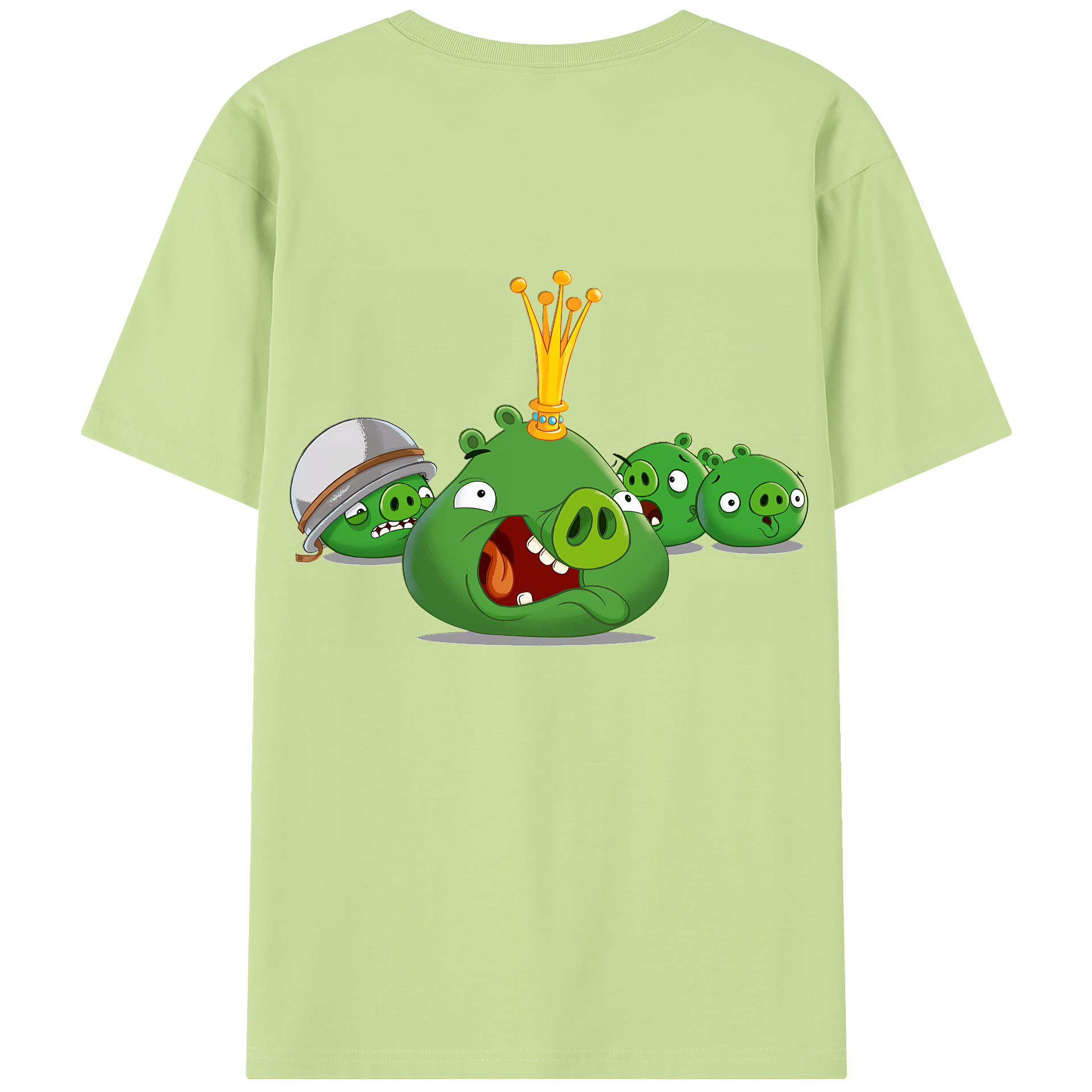 （画像用） Angry Birds アングリーバード 綿100％半袖Tシャツ（背面プリント）